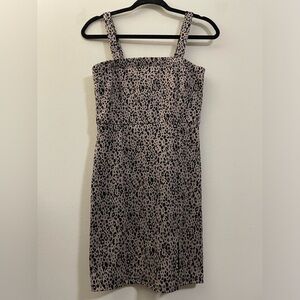 Forever 21 Leopard Print Square Neck‎ Mini Dress - M